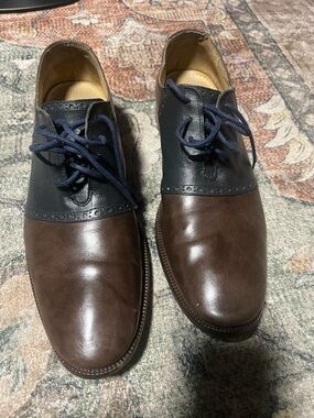 Cole Haan Brown and Blue Saddle Shoes!
